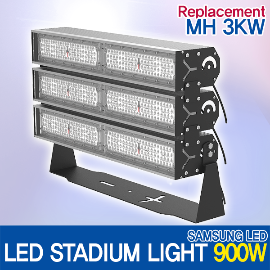 LED 900W STADIUM FLOOD LIGHT (15, 60, 136x78 Degree) OUTDOOR Sports Light SAMSUNG 3535 MADE IN KOREA