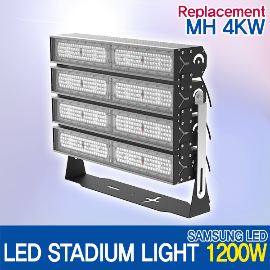 LED 1200W STADIUM FLOOD LIGHT (15, 60, 136x78 Degree) OUTDOOR Sports Light SAMSUNG 3535 MADE IN KOREA