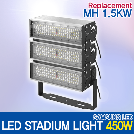 LED 450W STADIUM FLOOD LIGHT (15, 60, 136x78 Degree) OUTDOOR Sports Light SAMSUNG 3535 MADE IN KOREA