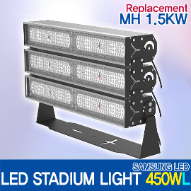 LED 450W STADIUM FLOOD LIGHT (15, 60, 136x78 Degree) OUTDOOR Sports Light SAMSUNG 2835 MADE IN KOREA