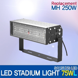 LED 75W STADIUM FLOOD LIGHT (15, 60, 136x78 Degree) OUTDOOR Sports Light SAMSUNG 2835 MADE IN KOREA